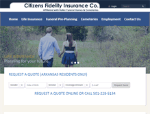 Tablet Screenshot of citizensfidelityinsurance.com